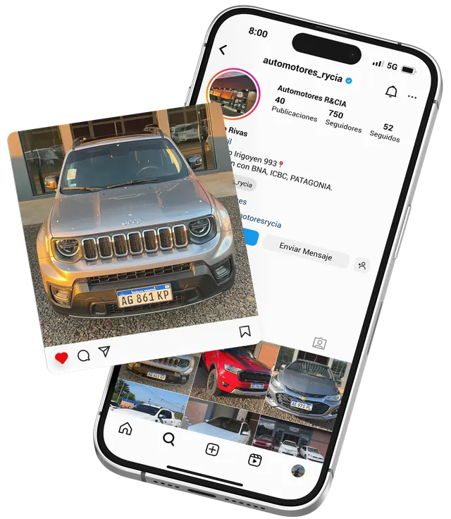 Perfil de Instagram de Automotores R&CIA